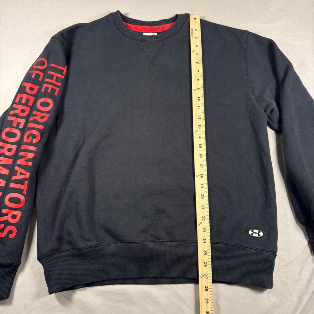Under Armour Mens Black Originators of Performance Crewneck Sweatshirt 1345595 L - Picture 4 of 7